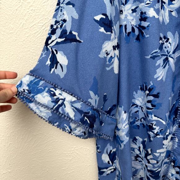 NWT Allison Daley Indigo Orchid Kimono - Picture 2 of 8